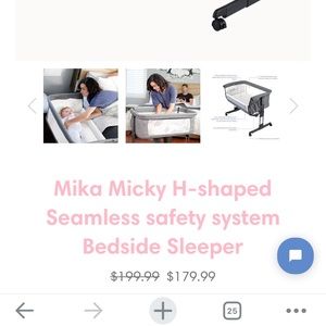 Mika Mickey bedside sleeper